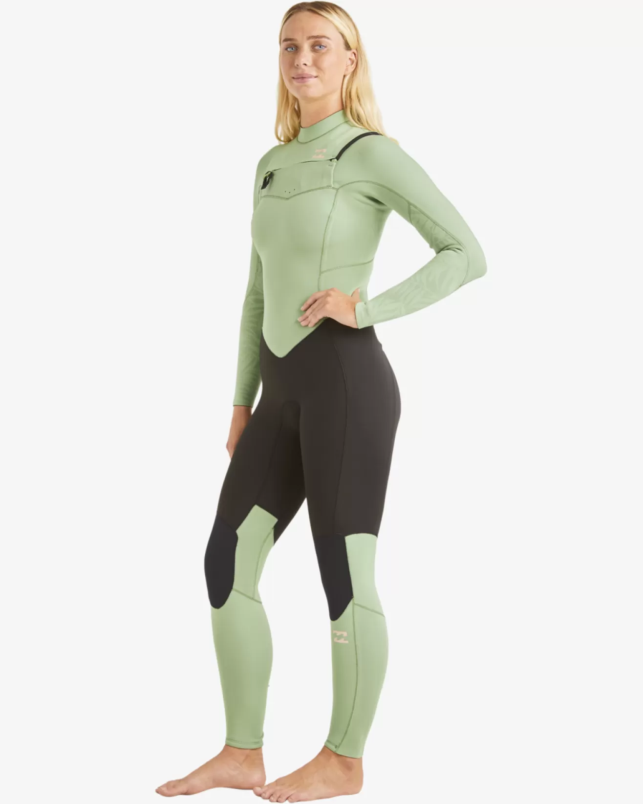 Femme Billabong Combinaisons de Surf Intégrales | Combinaisons de Surf Intégrales*3/2mm Synergy - Combinaison de surf zip poitrine pour Femme