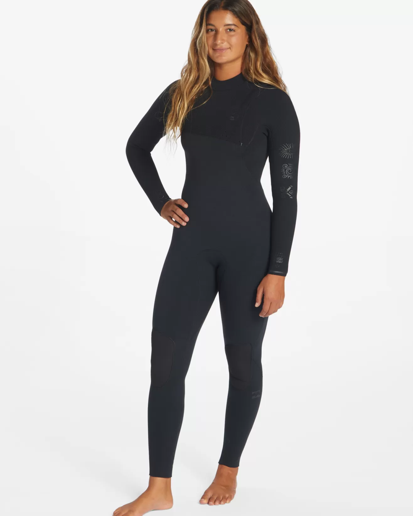 Femme Billabong Tout Le Surf | Combinaisons de Surf Intégrales*4/3mm Salty Dayz Natural - Combinaison Sans Zip pour Femme