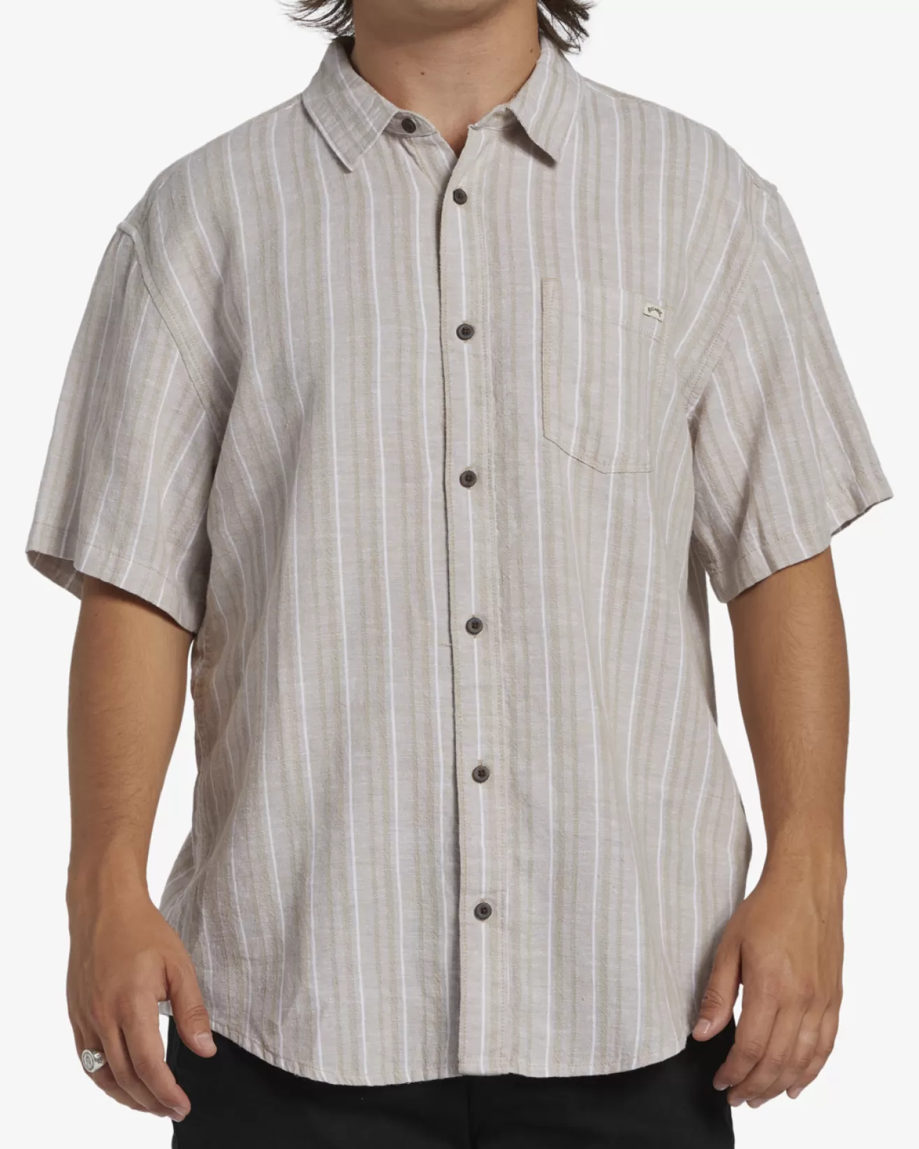 Homme Billabong No Fixed Address | Chemises*All Day Stripe - Chemise manches courtes pour Homme