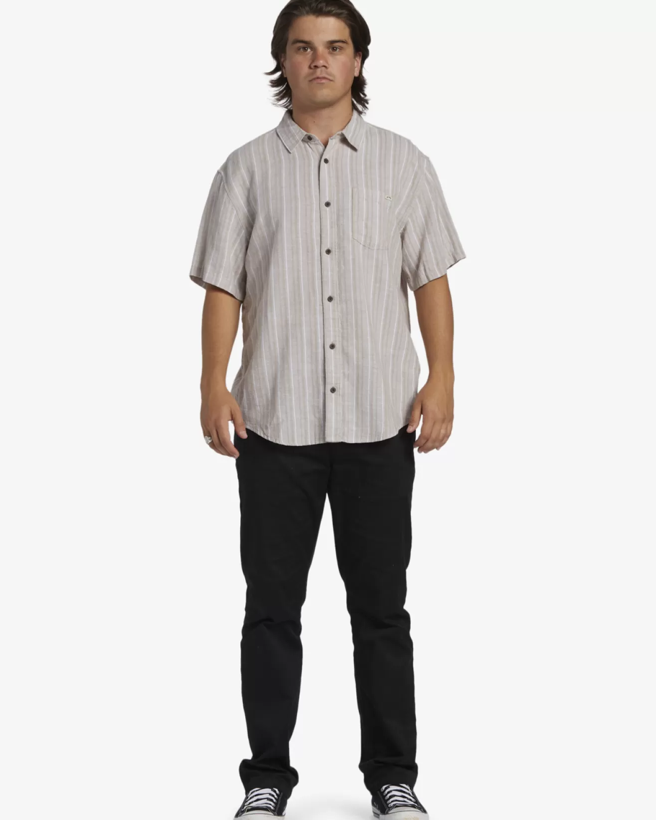 Homme Billabong No Fixed Address | Chemises*All Day Stripe - Chemise manches courtes pour Homme