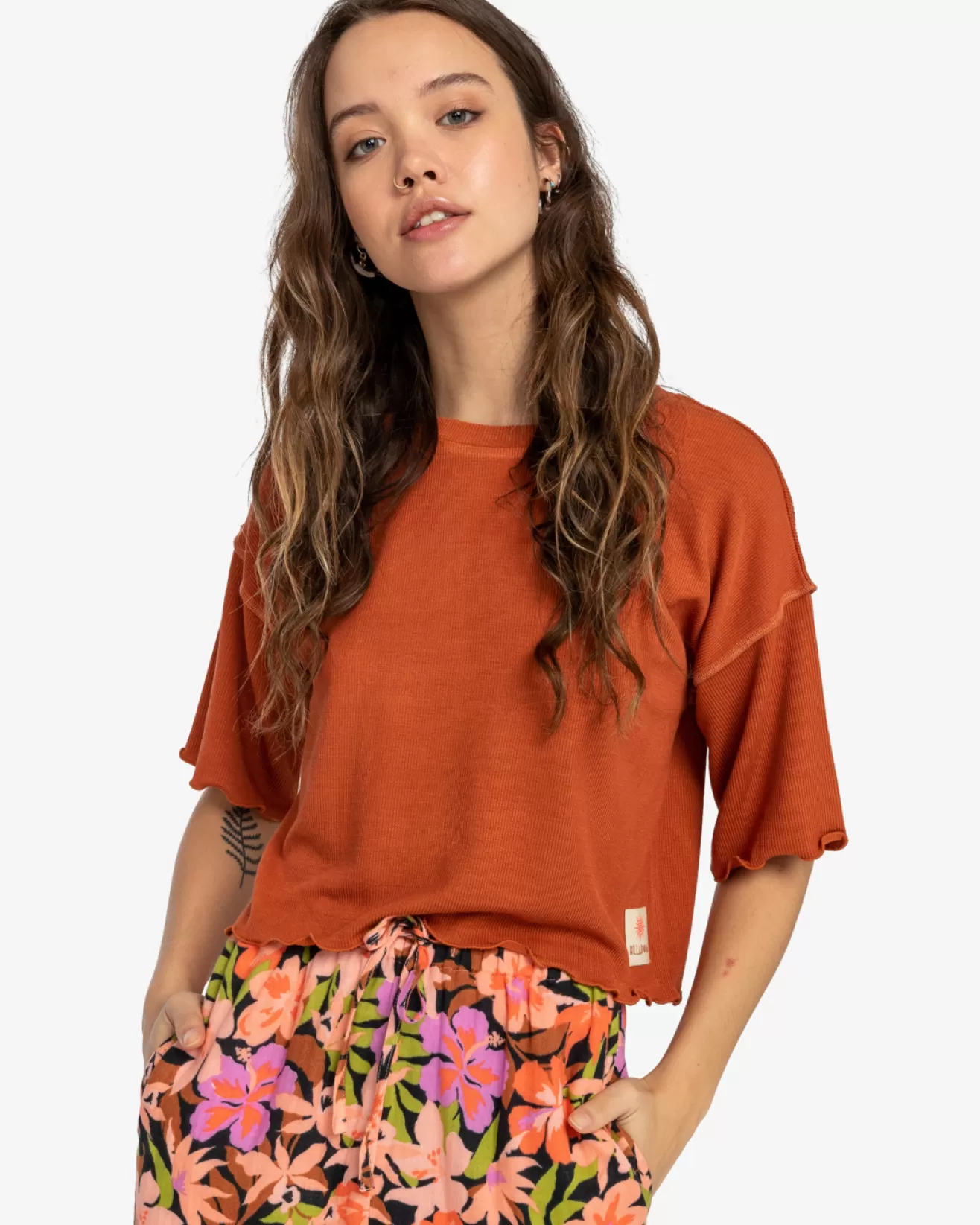 Femme Billabong Vêtements de Plage | Ensembles*Beautiful Morning - Haut crop top ample pour Femme