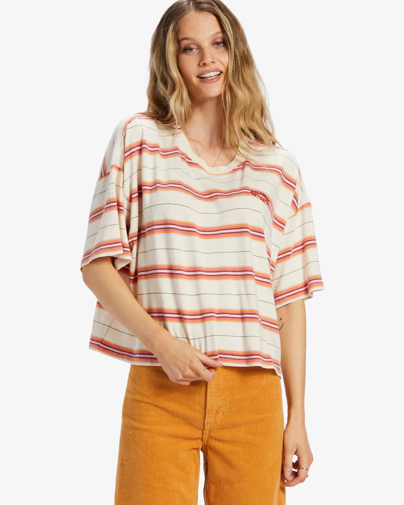 Femme Billabong Tous les Bons Plans Femme | Vêtements*Feeling Free - T-shirt Boxy pour Femme