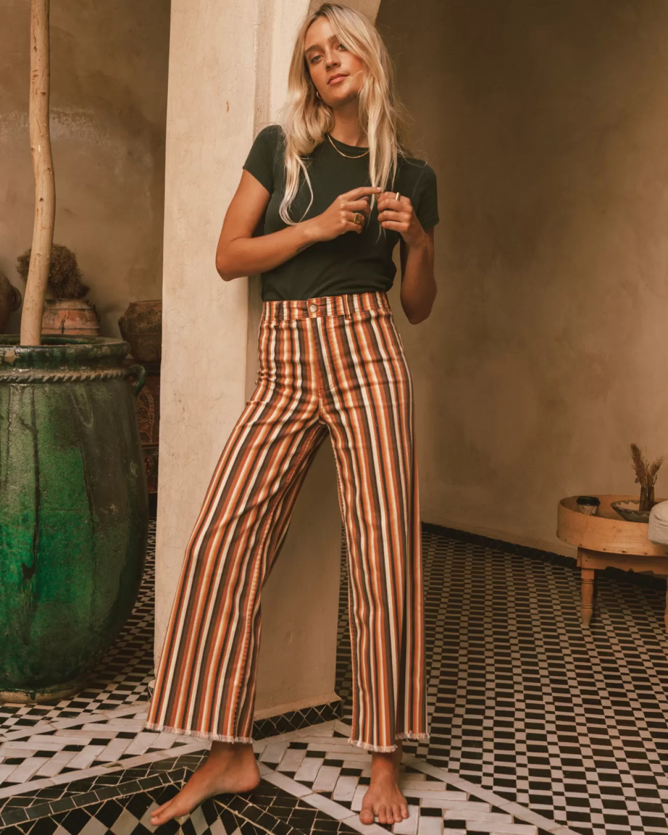 Femme Billabong Tous les Bons Plans Femme | Vêtements*Free Fall Print - Pantalon ample pour Femme