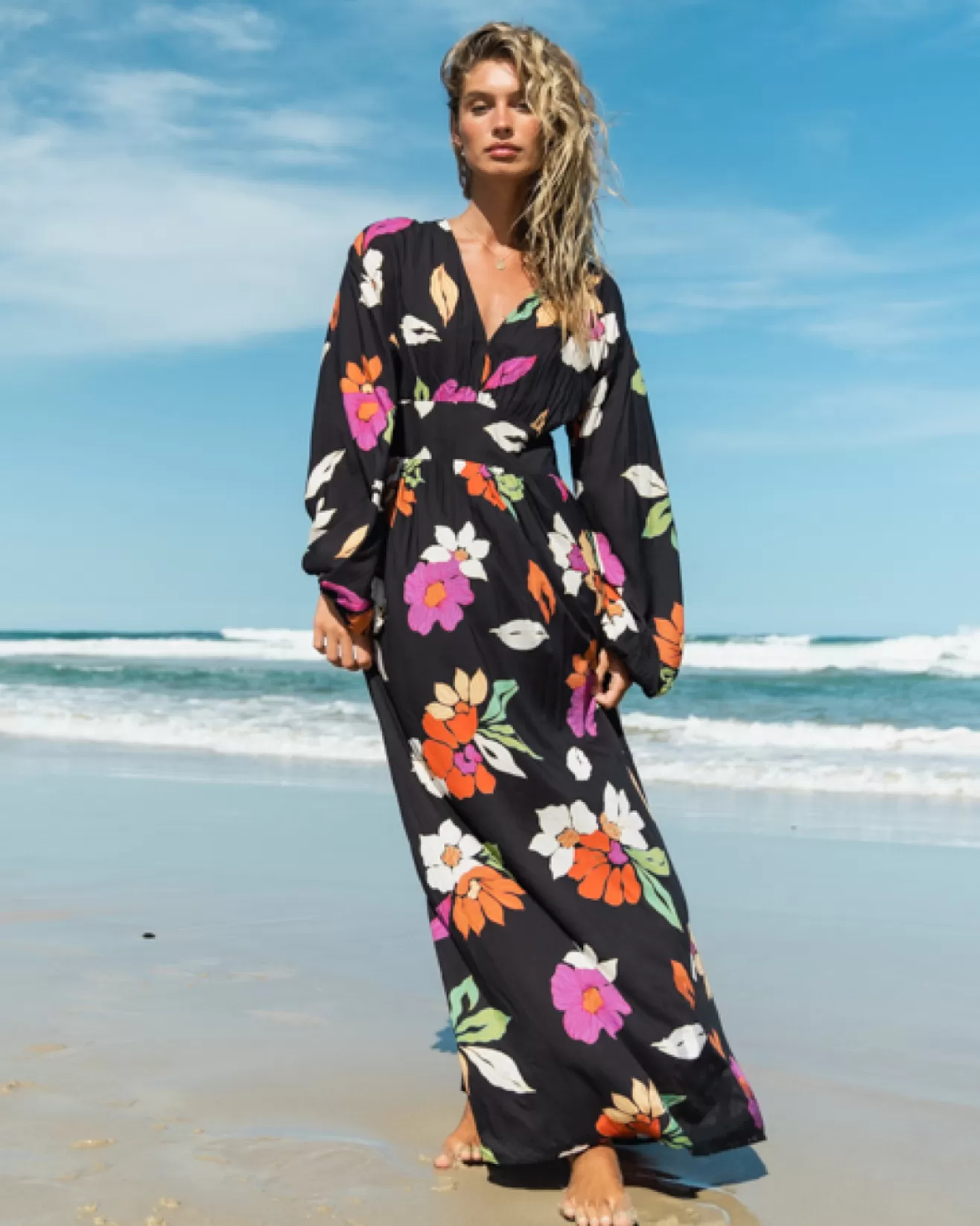 Femme Billabong Tous les Bons Plans Femme | Vêtements*Night Bloom - Robe longue pour Femme