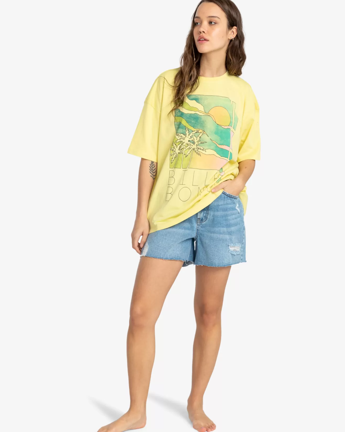 Femme Billabong T-Shirts | Return To Paradise*Rainbow Skies - T-shirt pour Femme