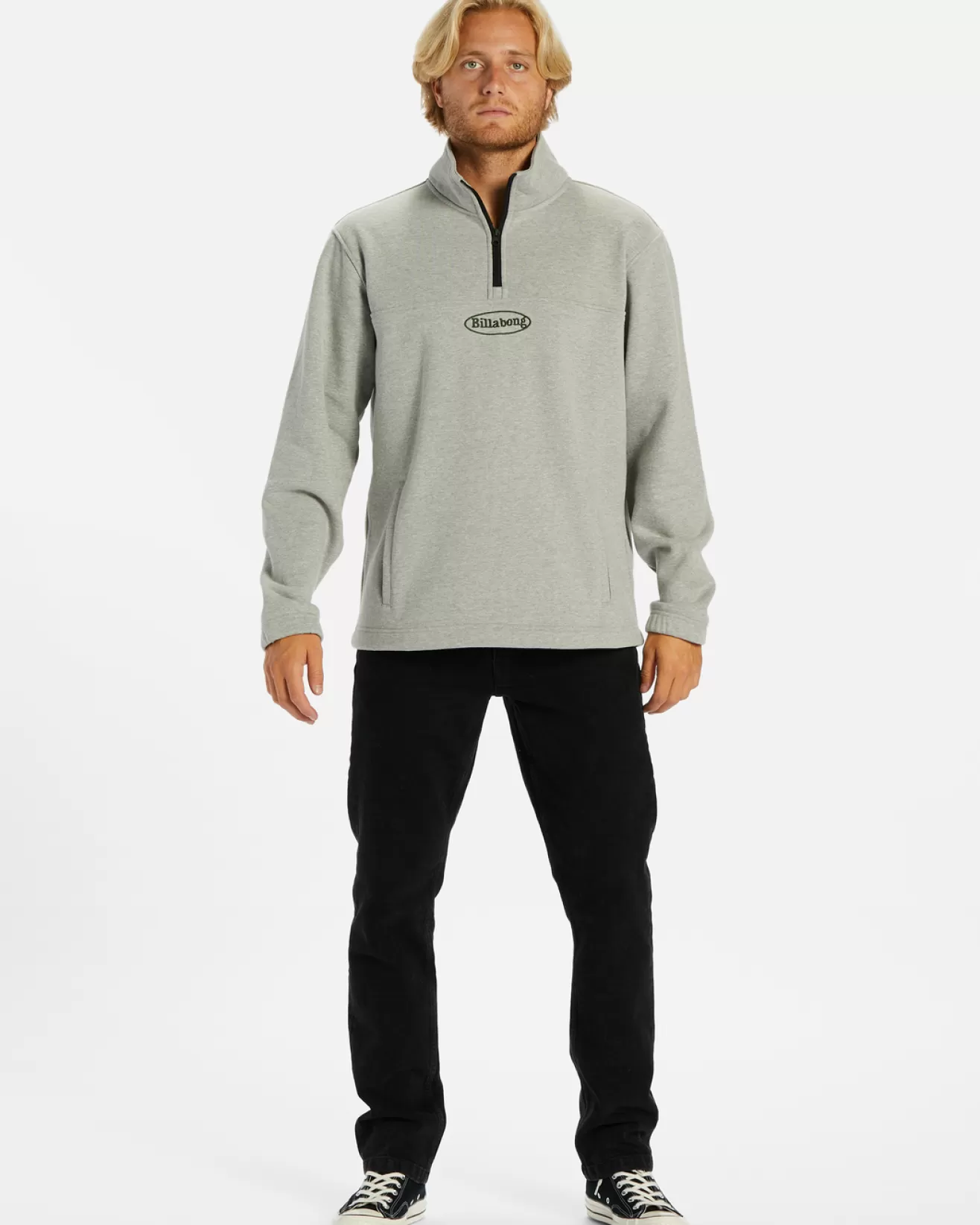 Homme Billabong Tous les Bons Plans Homme | Vêtements*Re-Issue Mock Neck - Sweat demi-zip pour Homme