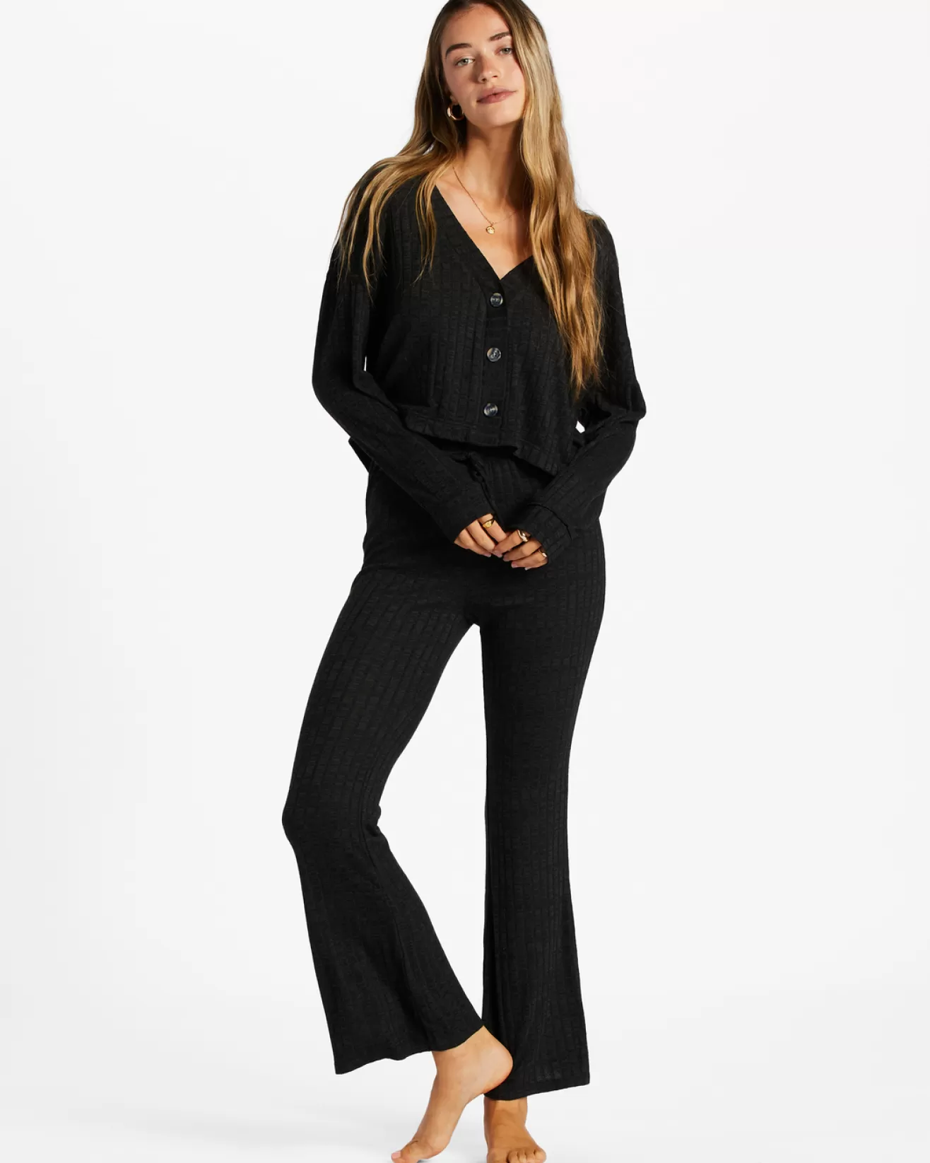 Femme Billabong Tous les Bons Plans Femme | Vêtements*So Easy Flare - Pantalon flare en maille pour Femme