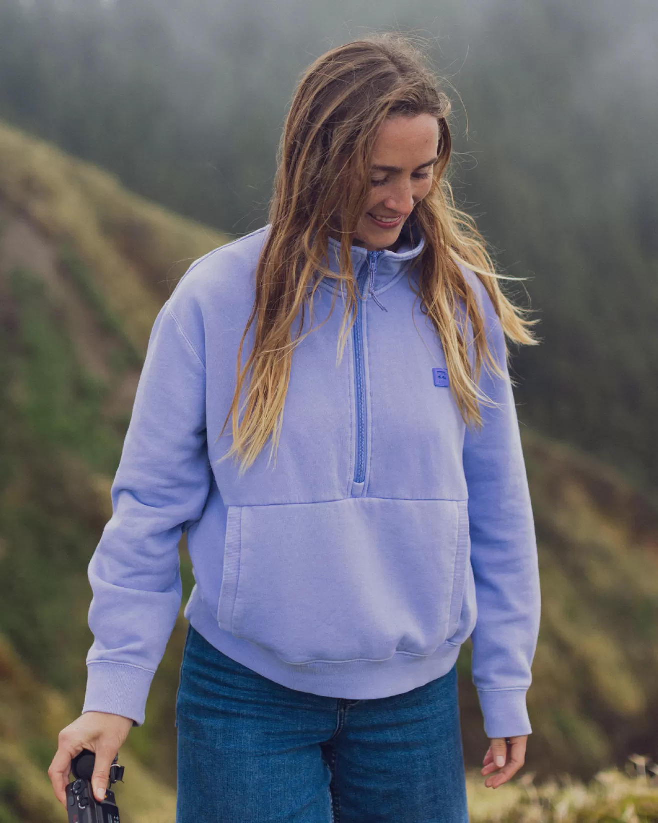 Femme Billabong Eco Shop | Sweats & Polaires*Stay On The Path - Sweat demi-zip pour Femme