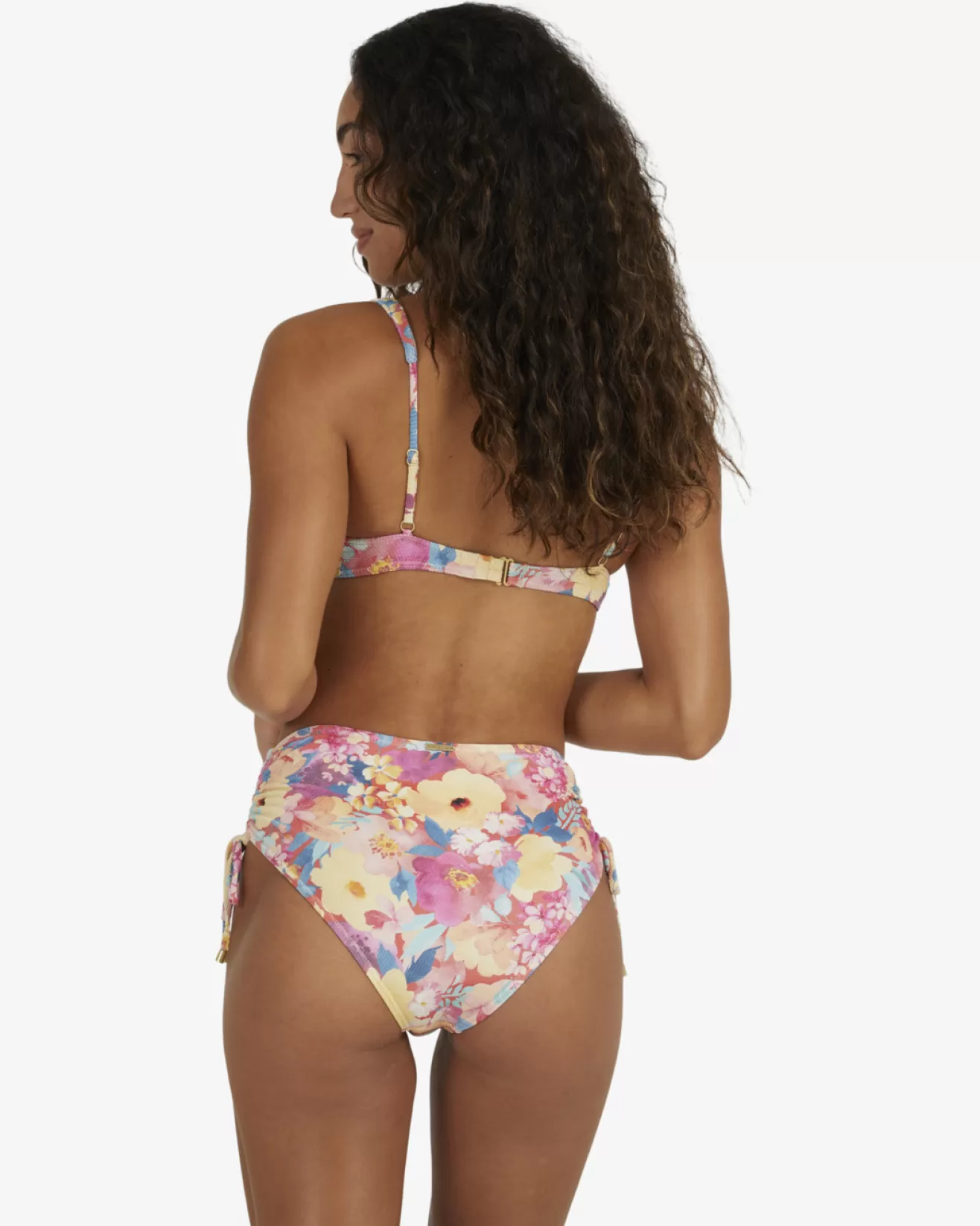 Femme Billabong Tous les Bons Plans Femme | Swim*Summer Bliss Ruched - Bas de bikini rétro pour Femme