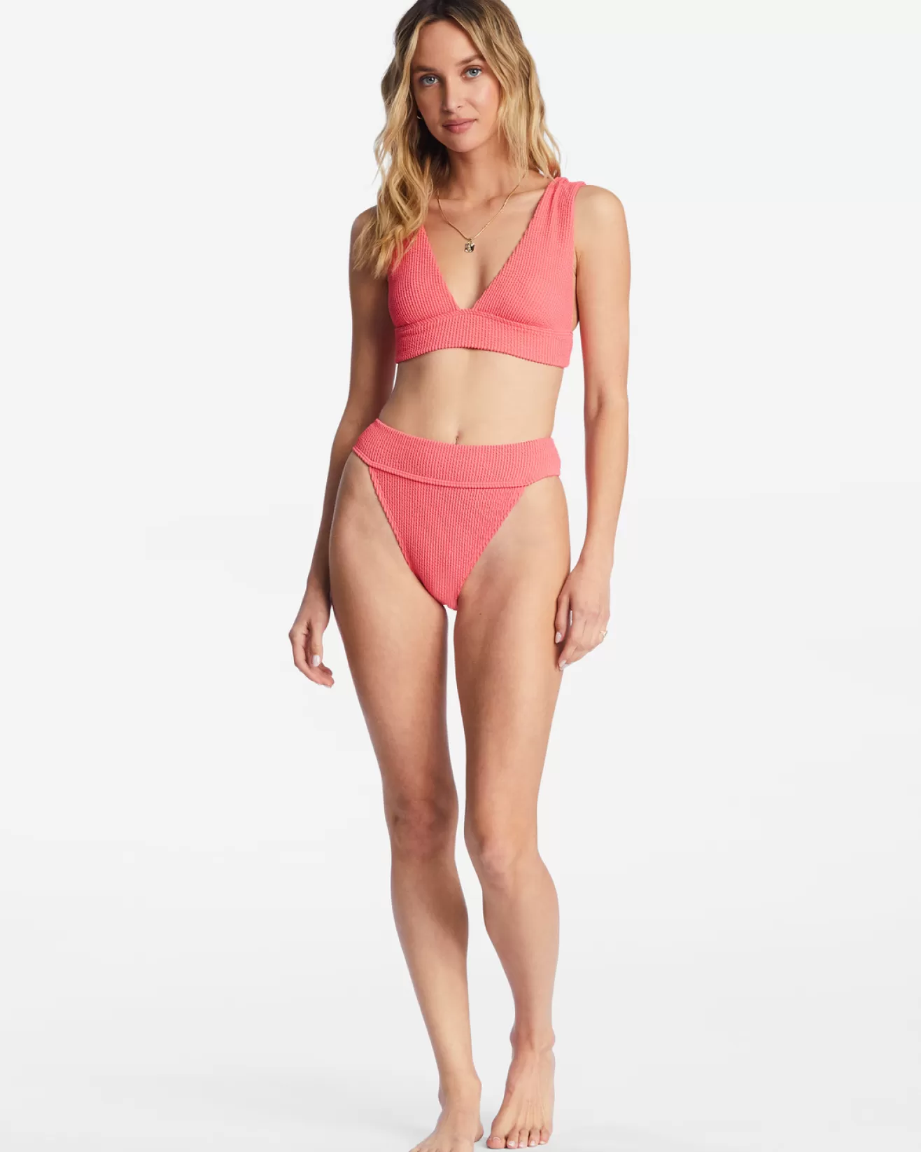 Femme Billabong Tous les Bons Plans Femme | Swim*Summer High - Haut de bikini coupe Plunge pour Femme