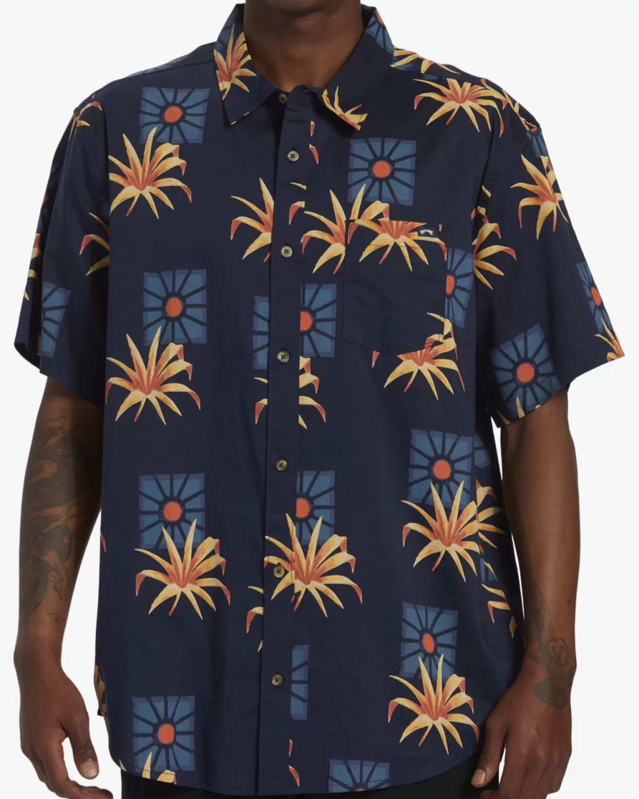 Homme Billabong No Fixed Address | Chemises*Sundays - Chemise manches courtes pour Homme