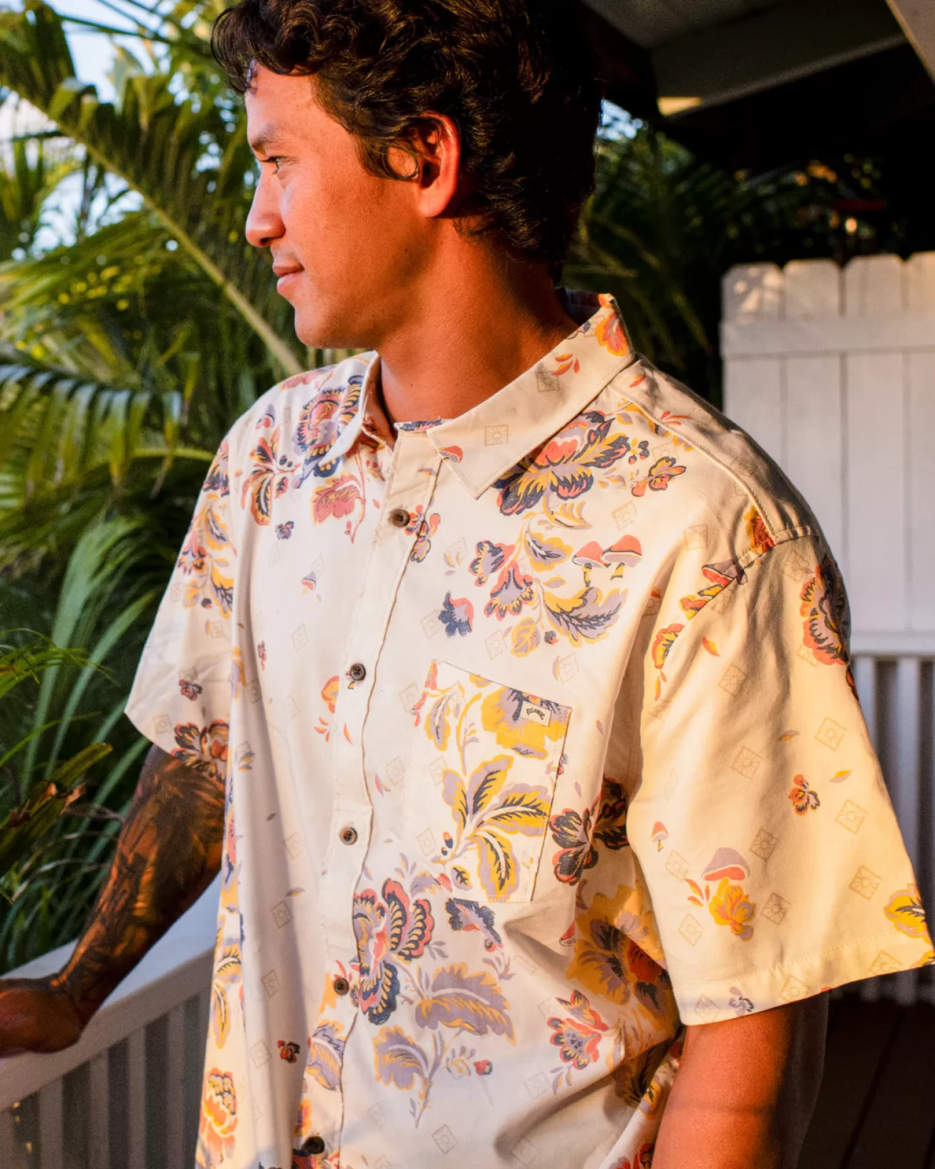 Homme Billabong No Fixed Address | Chemises*Sundays - Chemise manches courtes pour Homme