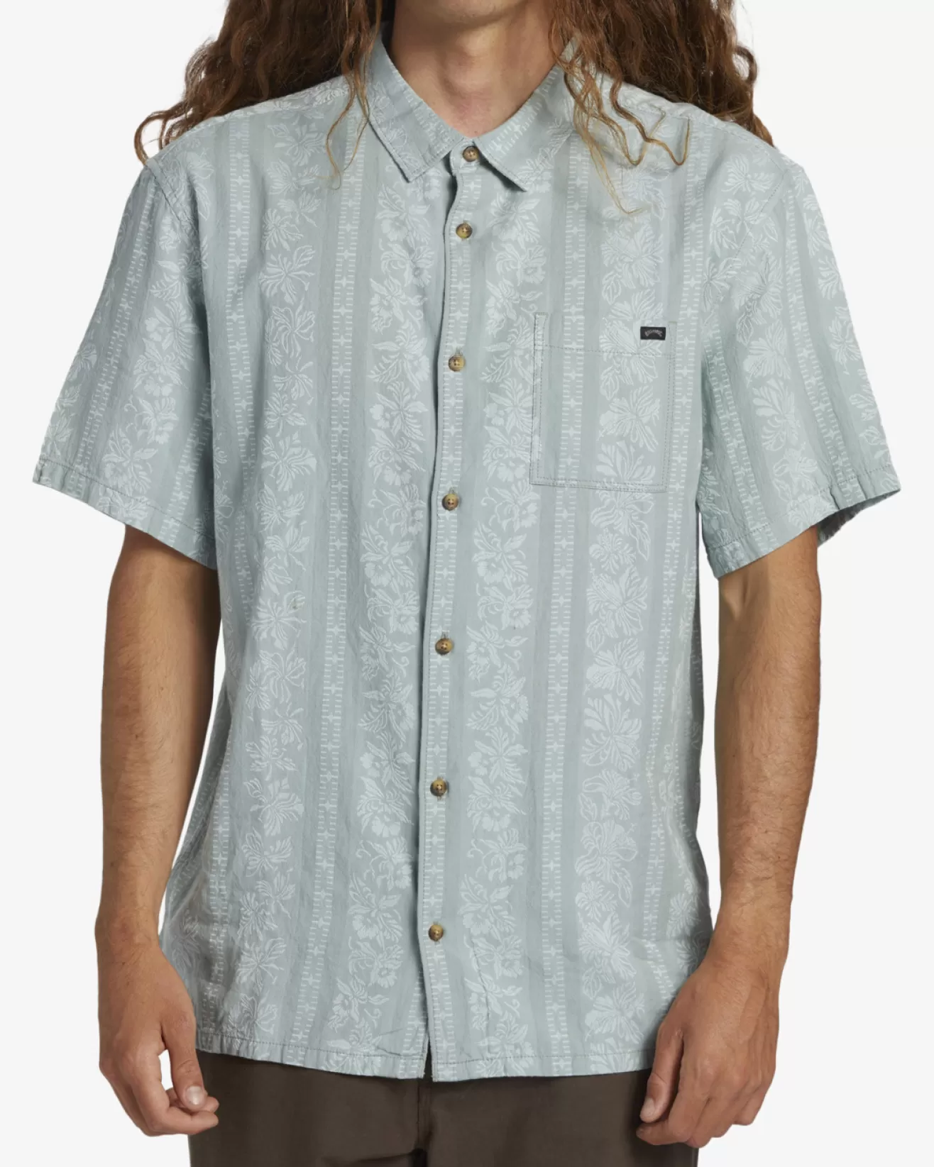 Homme Billabong No Fixed Address | Chemises*Sundays Jacquard - Chemise manches courtes pour Homme