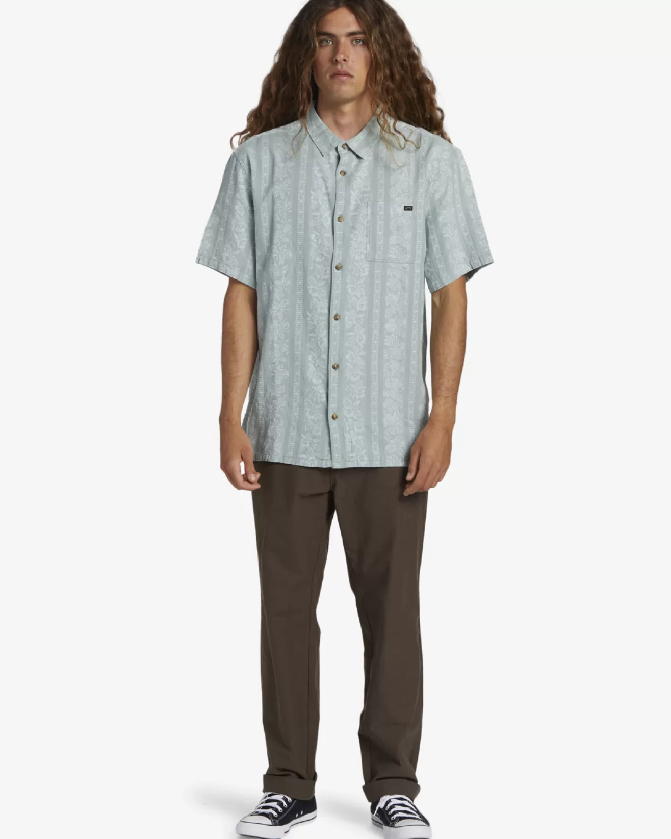 Homme Billabong No Fixed Address | Chemises*Sundays Jacquard - Chemise manches courtes pour Homme