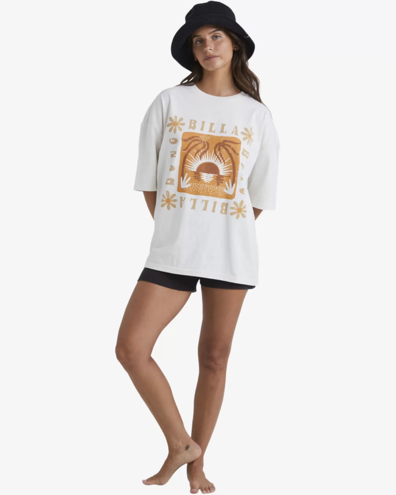 Femme Billabong T-Shirts | Return To Paradise*Sunset Beach - T-shirt oversize pour Femme